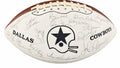 1975 NFC Champion Dallas Cowboys Team Signed Football Staubach GRAD0