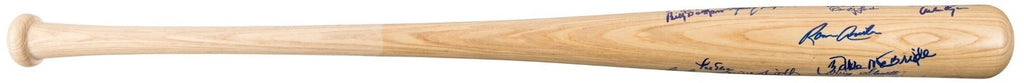 1980 Philadelphia Phillies Team Signed Baseball Bat Rose Carlton Grad LOA4