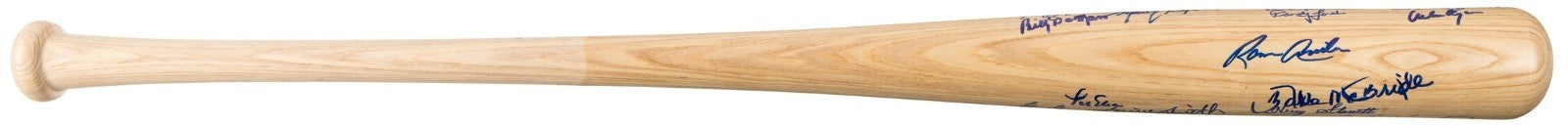 1980 Philadelphia Phillies Team Signed Baseball Bat Rose Carlton Grad LOA4