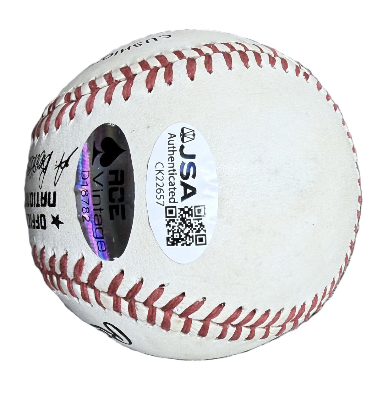 Duke Snider Signed Auto ONL Baseball Brooklyn Dodgers Vintage JSA COA HOF1