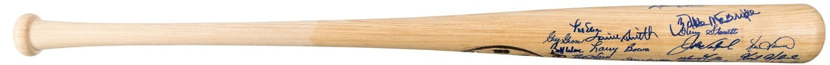1980 Philadelphia Phillies Team Signed Baseball Bat Rose Carlton Grad LOA5