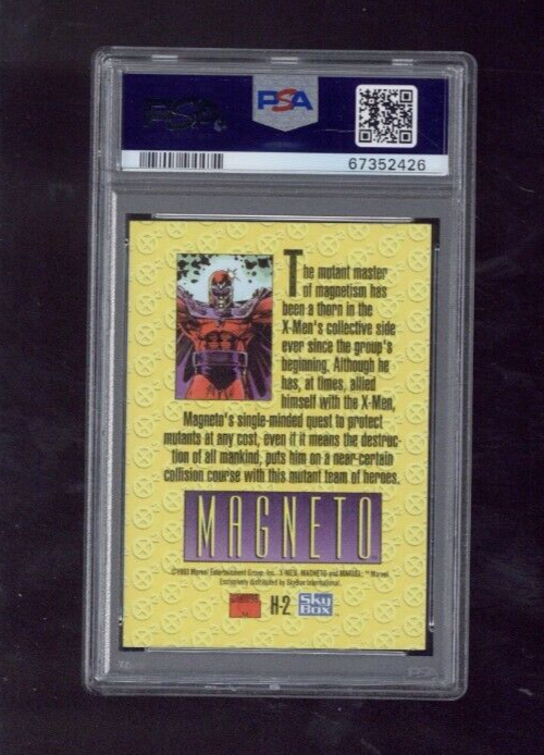 1993 Skybox X Men 2 Holithogram H 2 Magneto PSA 81