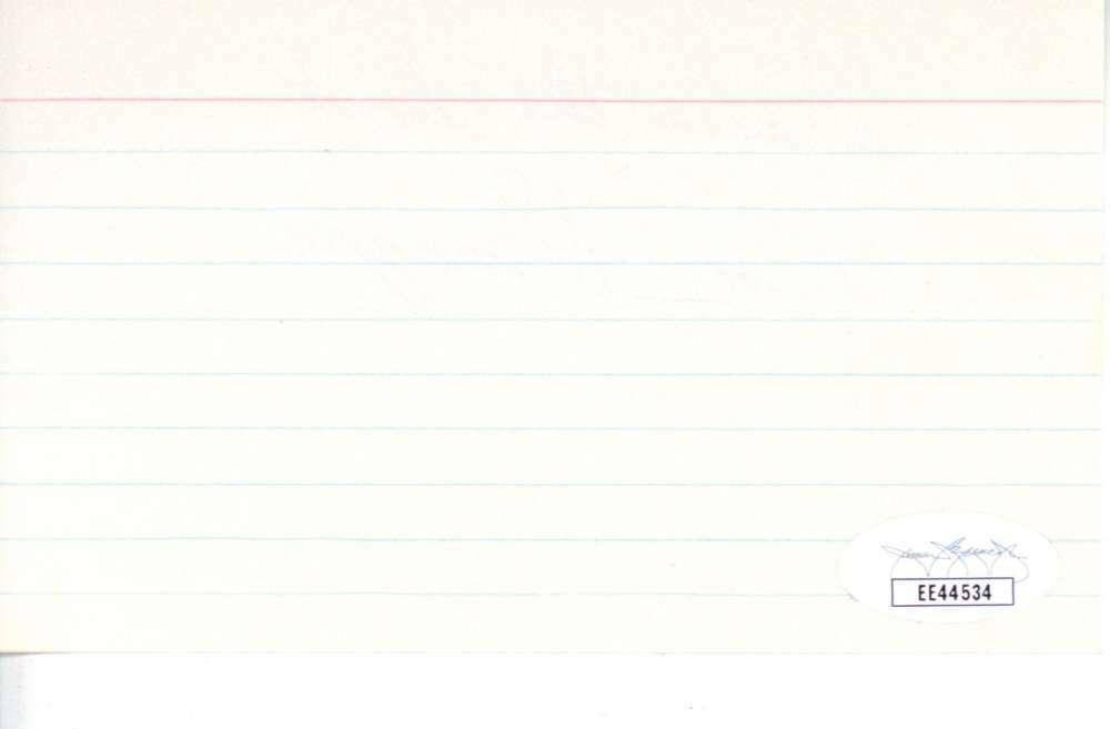 Vince DiMaggio Signed Autographed Index Card JSA 1