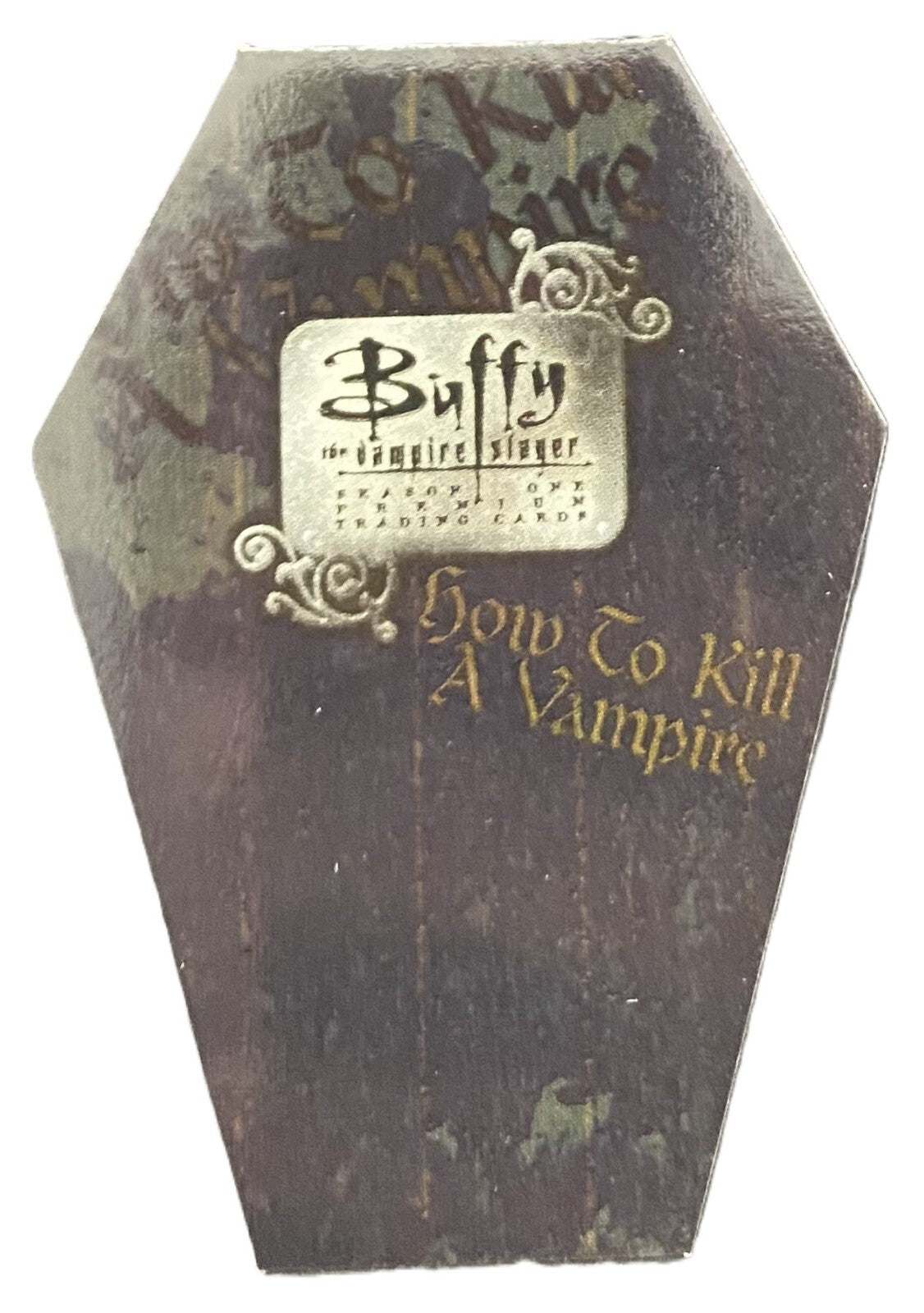 1998 Inkworks Buffy The Vampire Slayer Seas 1 How To Kill A Vampire COFFIN CARD0