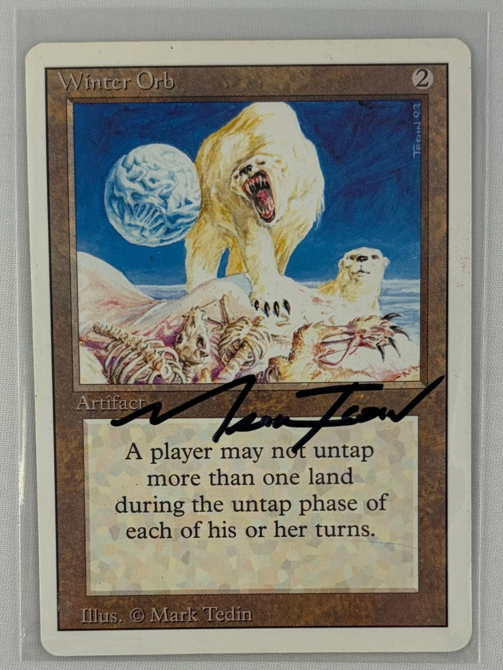 MTG Magic the Gathering Mark Tedin SIGNED Revised 3rd Edition Winter Orb0